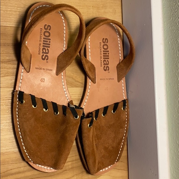 Sollilas Menorcan Sandals—Vaquero Tan Whipstitch - Picture 2 of 3